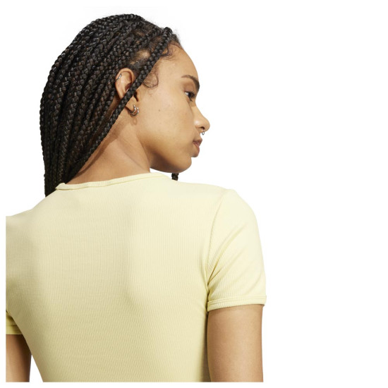 Adidas Γυναικεία κοντομάνικη μπλούζα Essentials Rib Tee